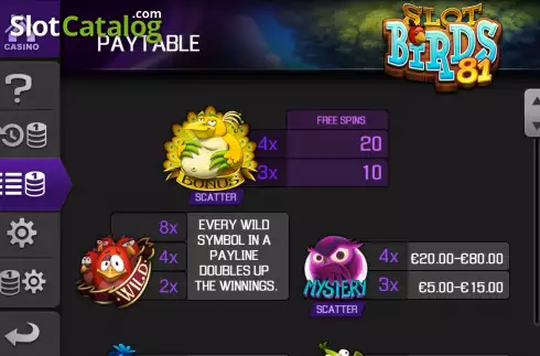 Οθόνη8. Slot Birds 81 Κουλοχέρης