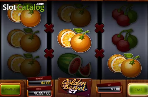 Οθόνη3. Golden Basket 27 Κουλοχέρης