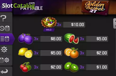 Οθόνη5. Golden Basket 27 Κουλοχέρης