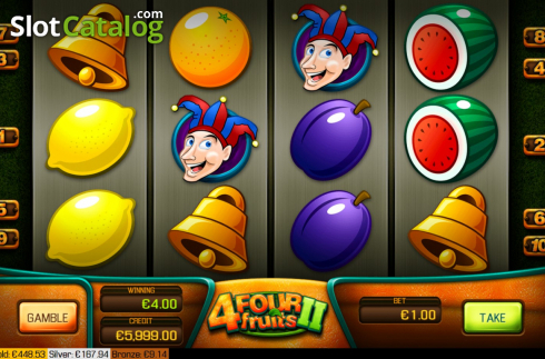 Οθόνη3. Four Fruits 2 Κουλοχέρης