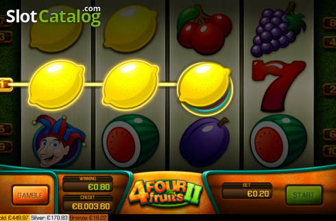 Οθόνη5. Four Fruits 2 Κουλοχέρης