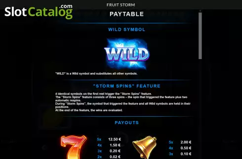 Οθόνη5. Fruit Storm (Apparat Gaming) Κουλοχέρης