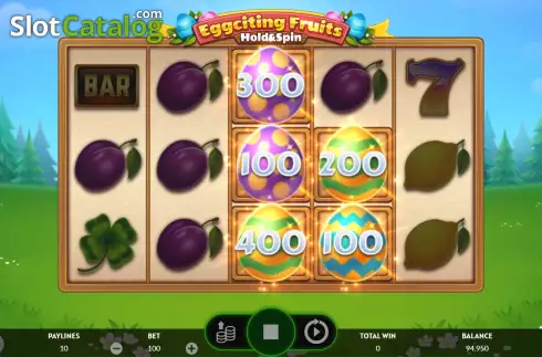 Οθόνη6. Eggciting Fruits - Hold and Spin Κουλοχέρης 