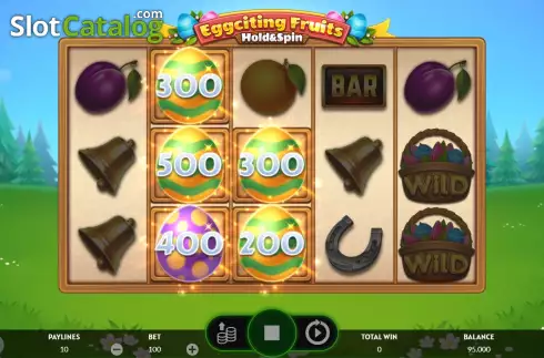 Οθόνη7. Eggciting Fruits - Hold and Spin Κουλοχέρης 