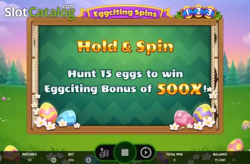 Οθόνη8. Eggciting Fruits - Hold and Spin Κουλοχέρης 