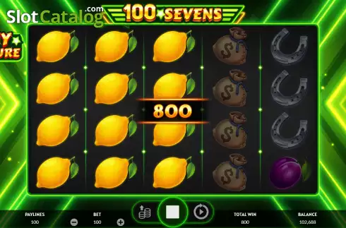 Οθόνη4. 100 Sevens Κουλοχέρης