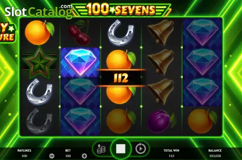Οθόνη5. 100 Sevens Κουλοχέρης