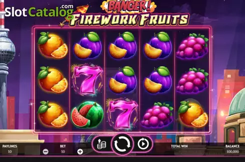 Οθόνη2. Banger! Firework Fruits Κουλοχέρης