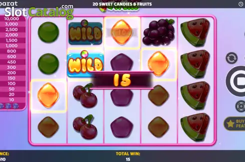 Οθόνη3. 20 Sweet Candies & Fruits Κουλοχέρης