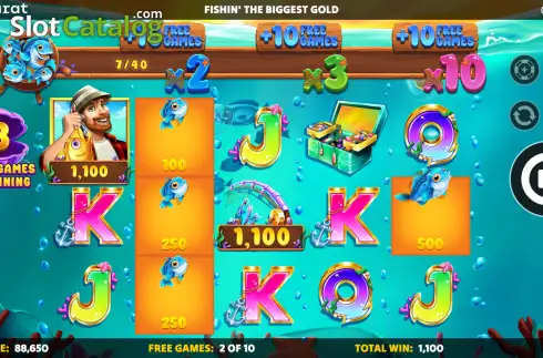 Οθόνη3. Fishin' The Biggest Gold Κουλοχέρης