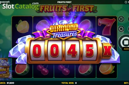 Οθόνη3. Fruits First Diamond Treasures Κουλοχέρης 