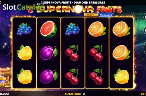 Οθόνη2. 7 Supernova Fruits Diamond Treasures Κουλοχέρης