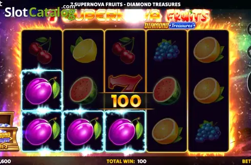 Οθόνη3. 7 Supernova Fruits Diamond Treasures Κουλοχέρης