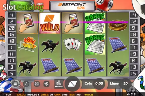 Οθόνη3. Betpoint Spin Κουλοχέρης