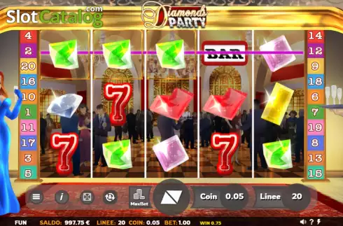 Οθόνη3. Diamonds Party Κουλοχέρης