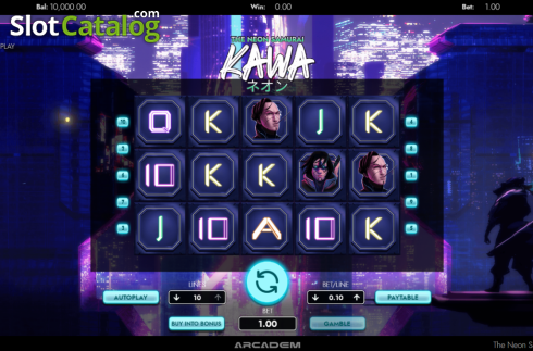 Οθόνη2. Kawa The Neon Samurai Κουλοχέρης 