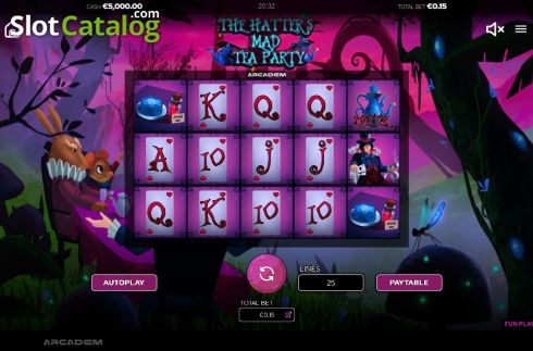 Οθόνη2. The Hatters Mad Tea Party Κουλοχέρης