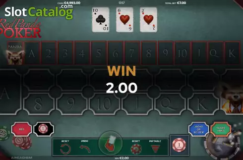 Οθόνη3. Red Panda Poker Κουλοχέρης 