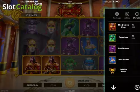 Οθόνη5. The Demon King’s: Masquerade Κουλοχέρης 