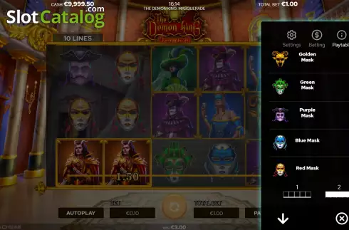 Οθόνη6. The Demon King’s: Masquerade Κουλοχέρης 