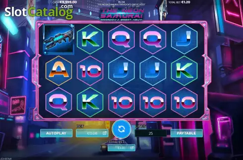Οθόνη2. The Neon Samurai: Paradox's Great Heist Κουλοχέρης