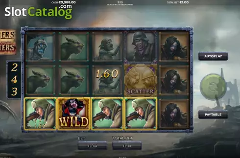 Οθόνη5. Soldiers vs Monsters Κουλοχέρης 