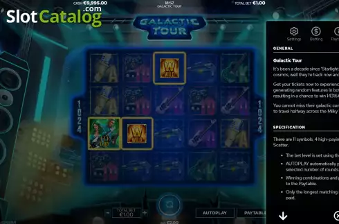 Οθόνη7. Galactic Tour Κουλοχέρης