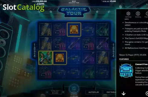Οθόνη8. Galactic Tour Κουλοχέρης