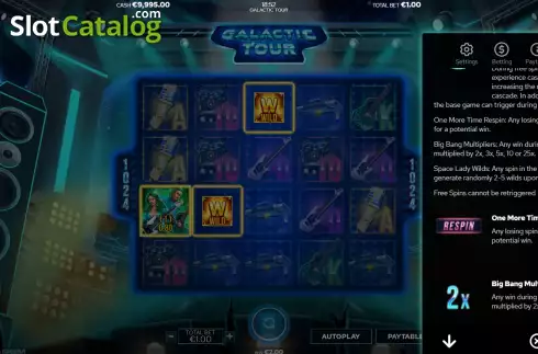 Οθόνη9. Galactic Tour Κουλοχέρης