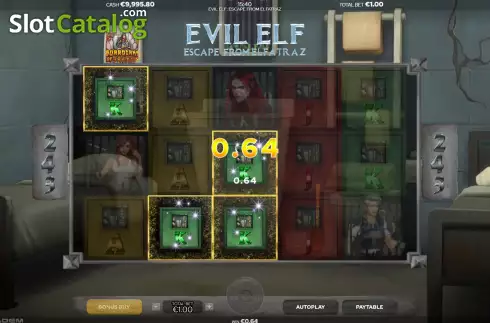 Οθόνη3. Evil Elf Escape From Elfatraz Κουλοχέρης