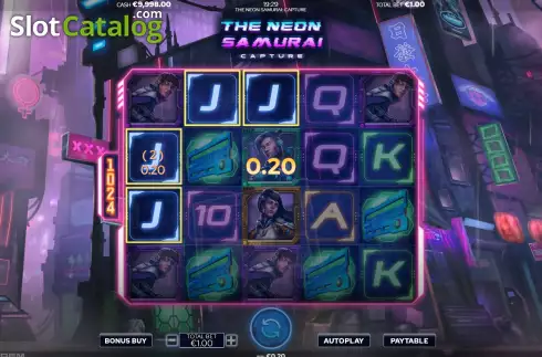 Οθόνη3. The Neon Samurai Capture Κουλοχέρης