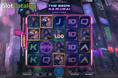 Οθόνη4. The Neon Samurai Capture Κουλοχέρης