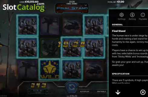 Οθόνη8. Final Stand Κουλοχέρης
