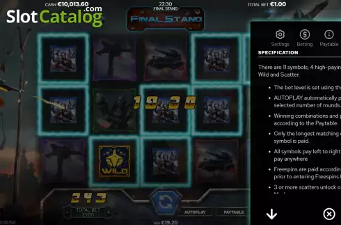 Οθόνη9. Final Stand Κουλοχέρης