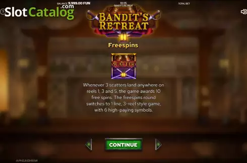 Οθόνη7. Bandit's Retreat Κουλοχέρης