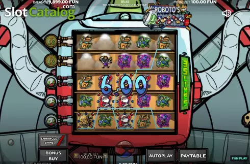 Οθόνη3. Mr. Roboto's Gacha Machine Κουλοχέρης