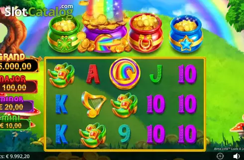 Οθόνη6. Area Link Luck 4 Lucky Charms Κουλοχέρης