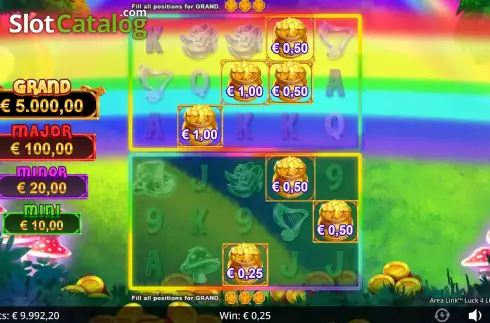 Οθόνη8. Area Link Luck 4 Lucky Charms Κουλοχέρης