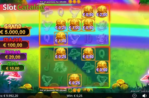 Οθόνη9. Area Link Luck 4 Lucky Charms Κουλοχέρης