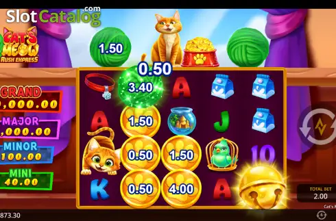 Οθόνη3. Cat’s Meow Rush Express Κουλοχέρης 