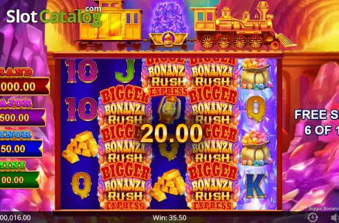 Οθόνη3. Bigger Bonanza Rush Express Κουλοχέρης