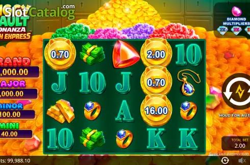 Οθόνη2. Piggy Vault Bonanza Rush Express Κουλοχέρης