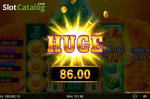 Οθόνη3. Piggy Vault Bonanza Rush Express Κουλοχέρης