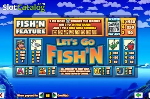 Οθόνη2. Let's Go Fish'n Κουλοχέρης