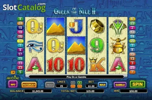 Οθόνη5. Queen of the Nile 2 Κουλοχέρης
