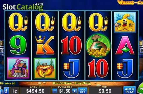 Οθόνη3. Whales of Cash Deluxe Κουλοχέρης