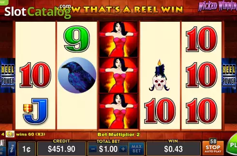 Οθόνη5. Wicked Winnings II Κουλοχέρης