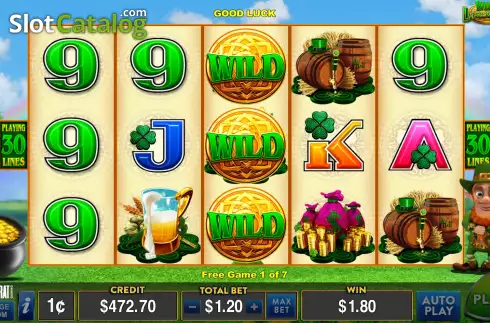 Οθόνη8. Wild Lepre'Coins Κουλοχέρης