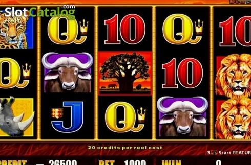 Οθόνη2. African Big 5 Κουλοχέρης