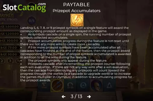 Οθόνη6. Mythological Mayhem Supreme Streaks Κουλοχέρης